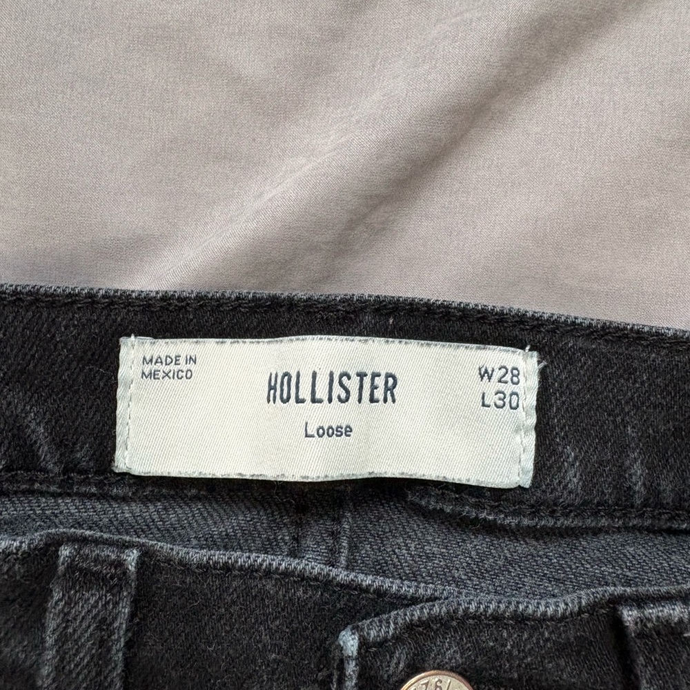Hollister Charcoal Loose Fit Jeans - Picture 4 of 9